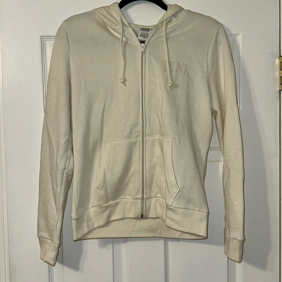 PINK Zip hoodie with logo on the back - Picture 1 of 2